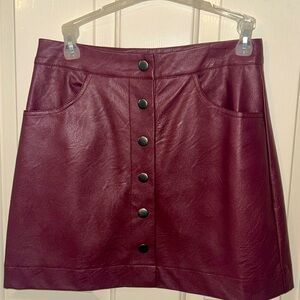 Cotton On Faux Leather Mini Skirt